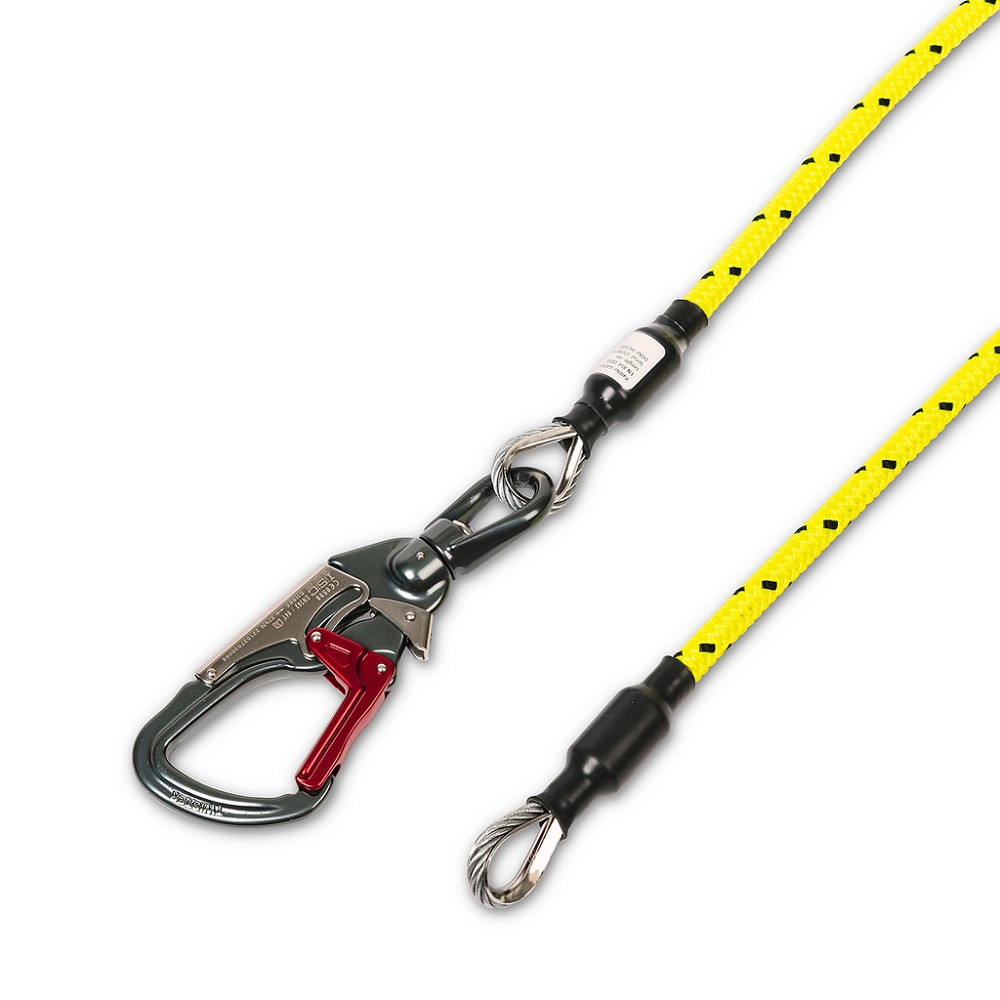 MARLOW ROPE 4 Metre Wire Core Flipline with Swivel Hook GAT025