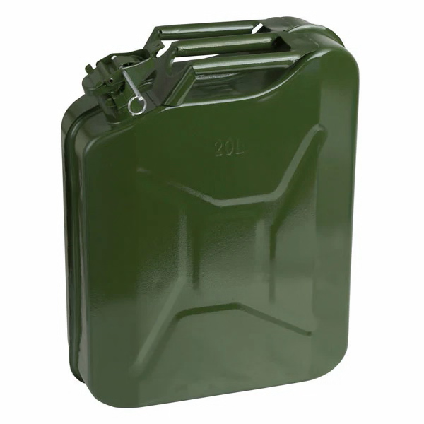 Metal Jerry Fuel Can 20ltr Green